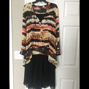 Palazzo pleated black pants 🌗